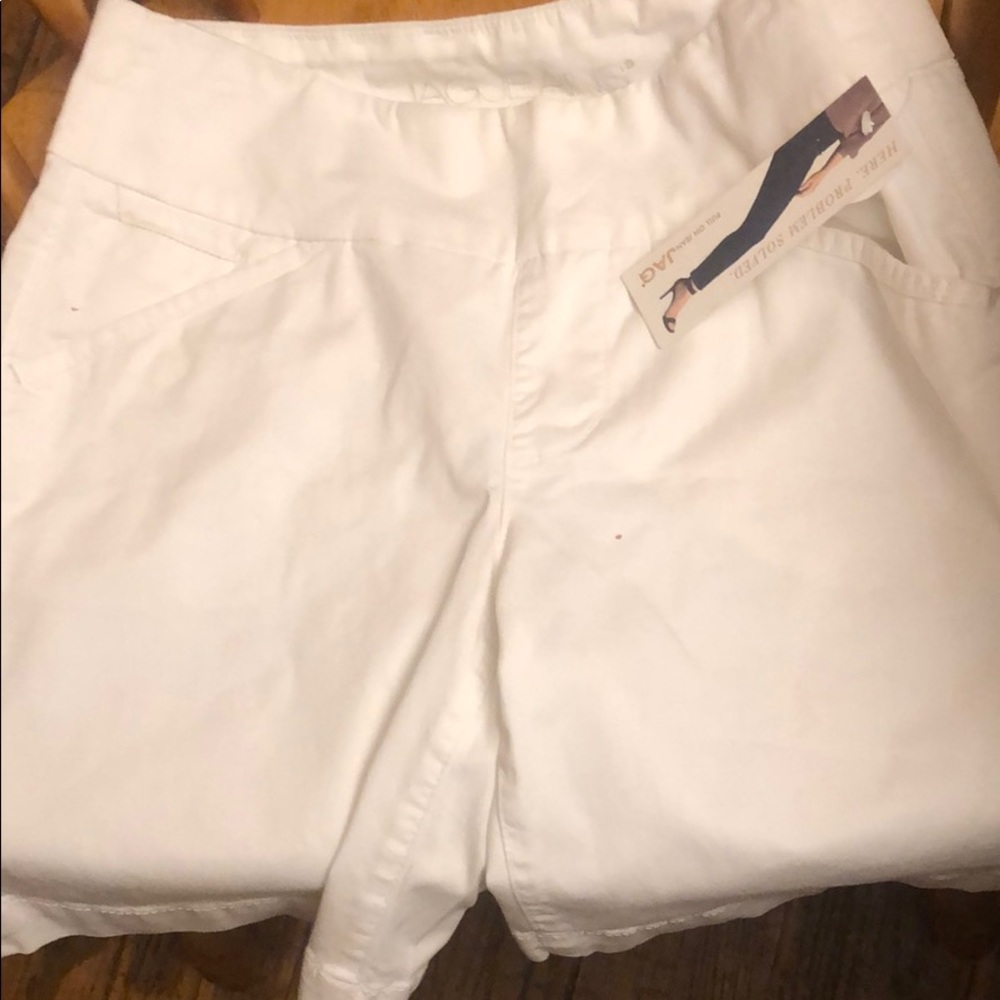 White JAG shorts